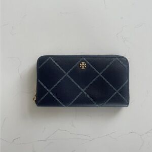 Brand new Tory Burch blue wallet
